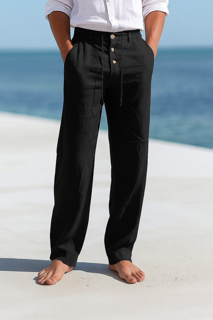 LAURENT MONACO | PANTALON EN LIN MÉLANGÉ POUR HOMME