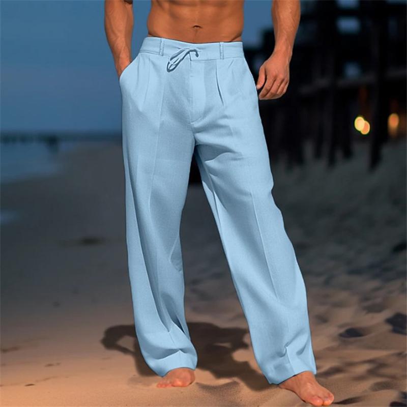 Jonas | PANTALON EN LIN UNI POUR HOMME