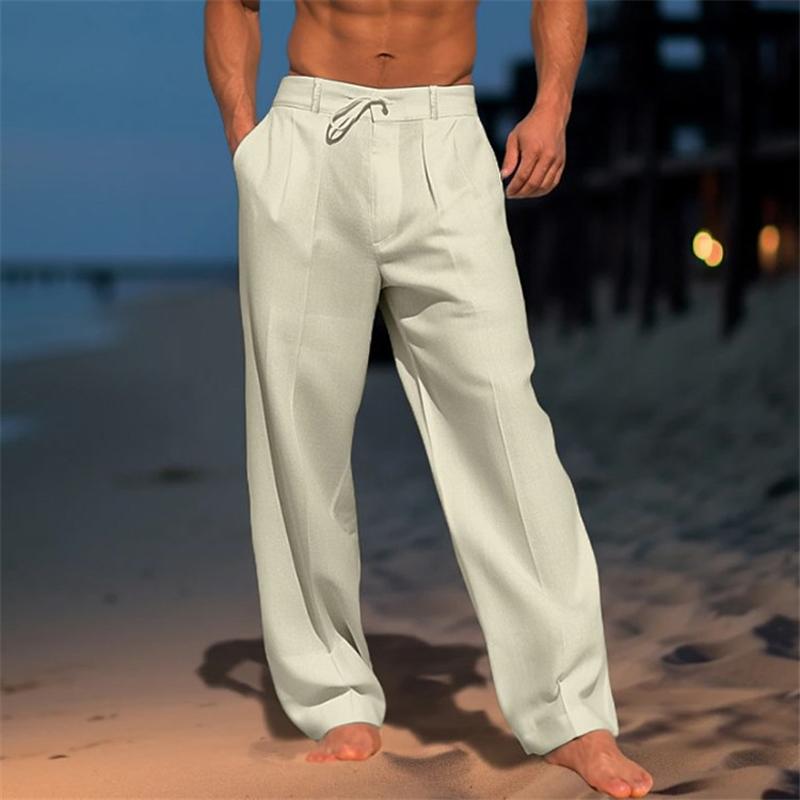 Jonas | PANTALON EN LIN UNI POUR HOMME