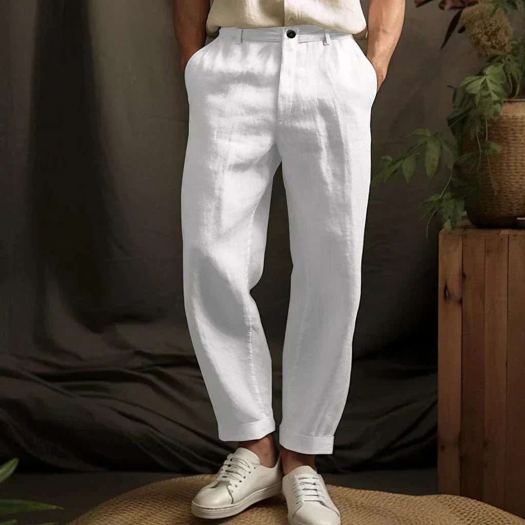 Vincent | PANTALON D'ÉTÉ CLASSIQUE EN LIN POUR HOMME