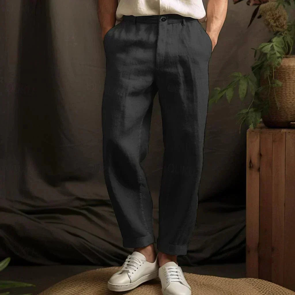 Vincent | PANTALON D'ÉTÉ CLASSIQUE EN LIN POUR HOMME