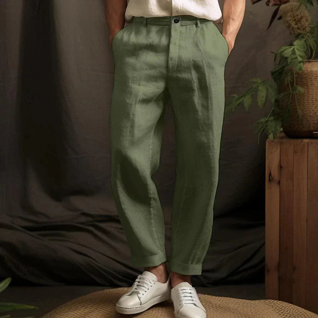 Vincent | PANTALON D'ÉTÉ CLASSIQUE EN LIN POUR HOMME