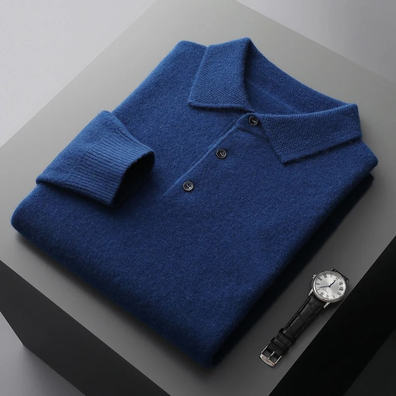 Rafael - Pull Polo en Cachemire