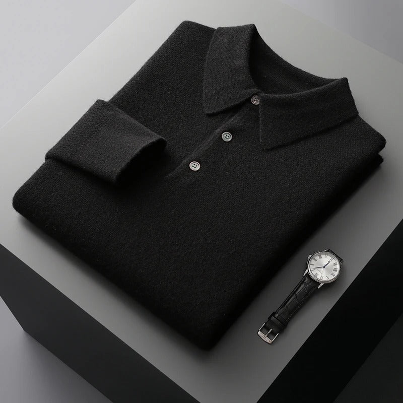 Rafael - Pull Polo en Cachemire