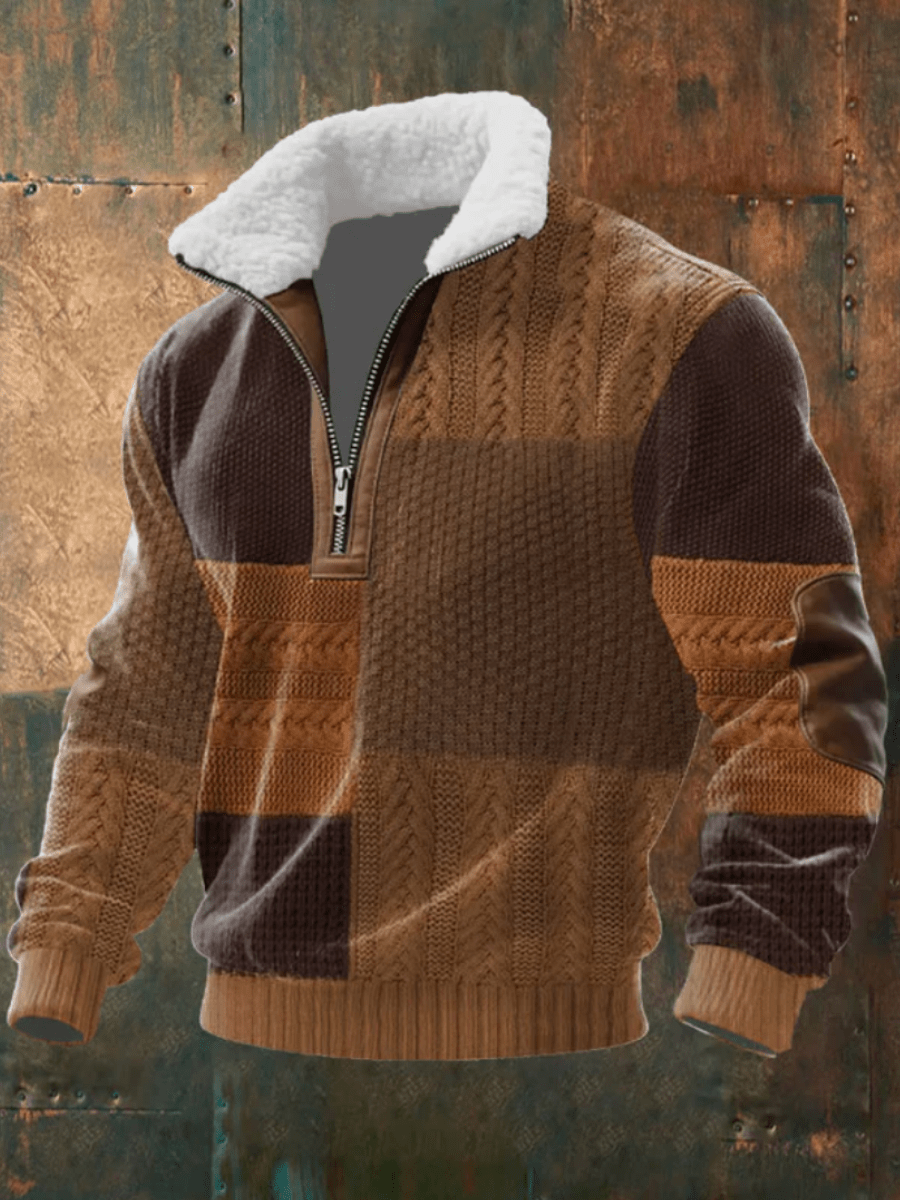 ÉLINÉA PARIS | PULL AVEC COL EN FLEECE