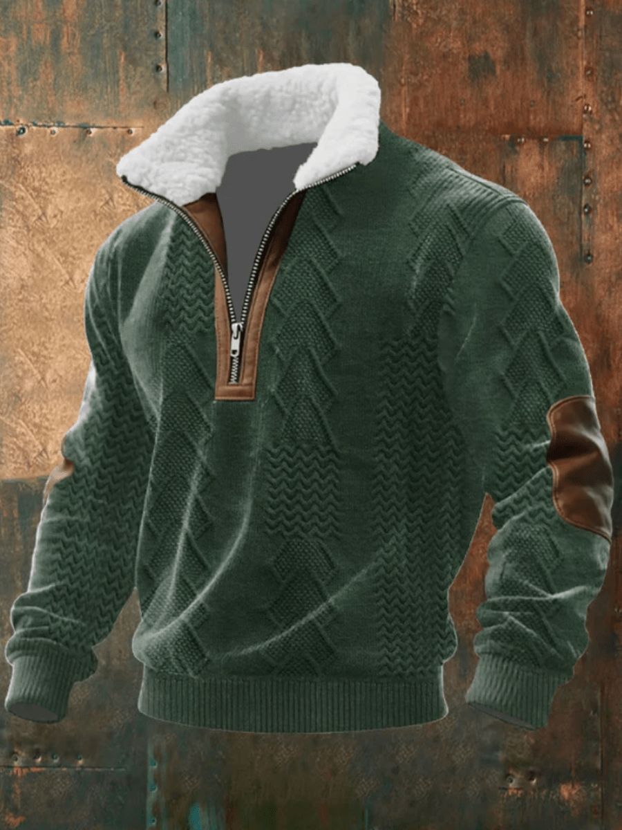 ÉLINÉA PARIS | PULL AVEC COL EN FLEECE