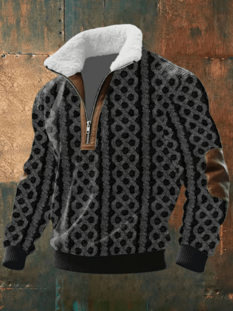 ÉLINÉA PARIS | PULL AVEC COL EN FLEECE