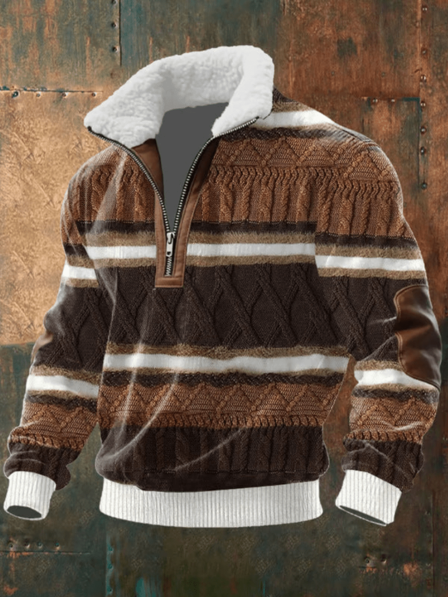ÉLINÉA PARIS | PULL AVEC COL EN FLEECE
