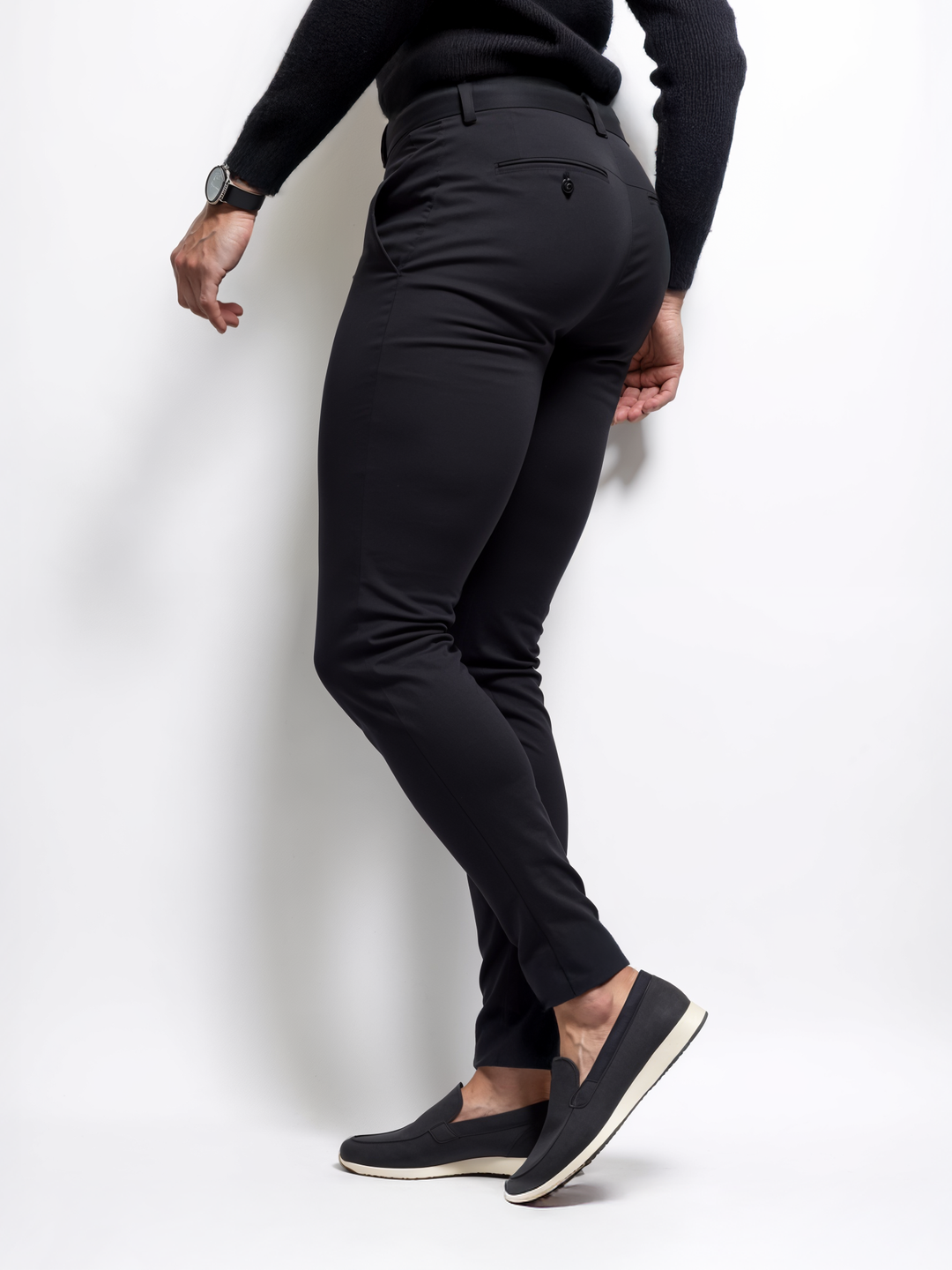 LAURENT MONACO | PANTALONS STRETCH POUR HOMMES