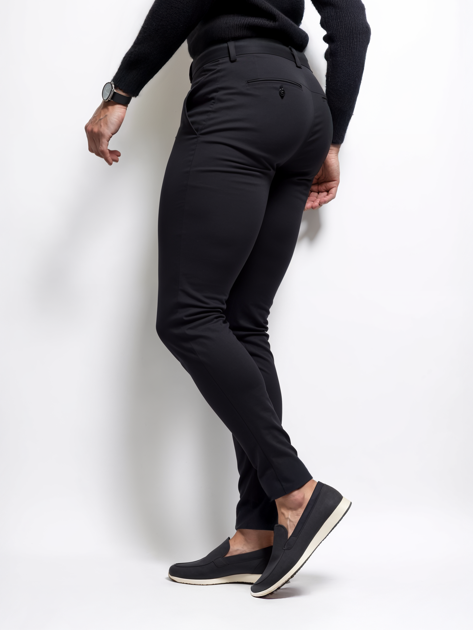 LAURENT MONACO | PANTALONS STRETCH POUR HOMMES