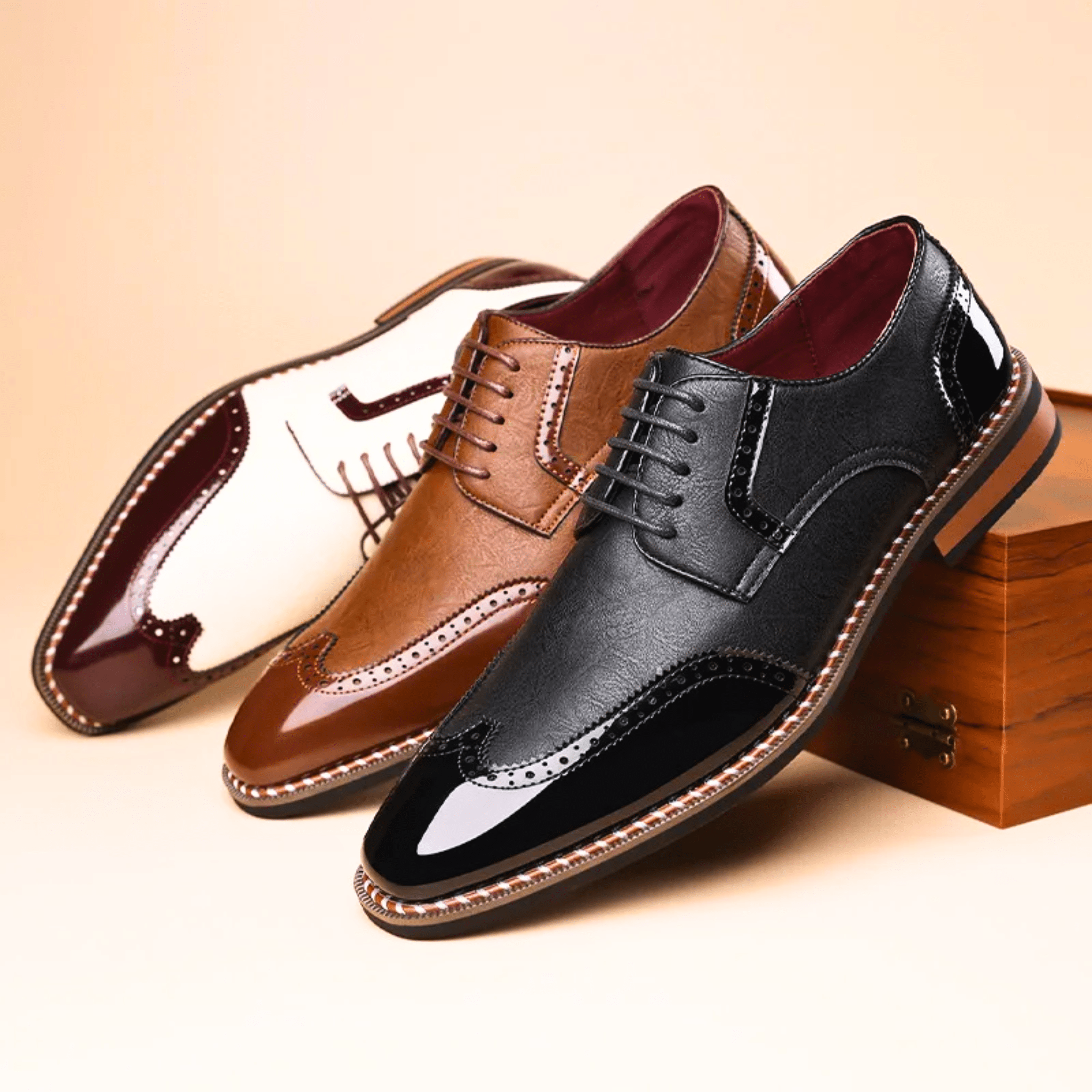 LAURENT MONACO | CHAUSSURES BICOLORE POUR HOMME