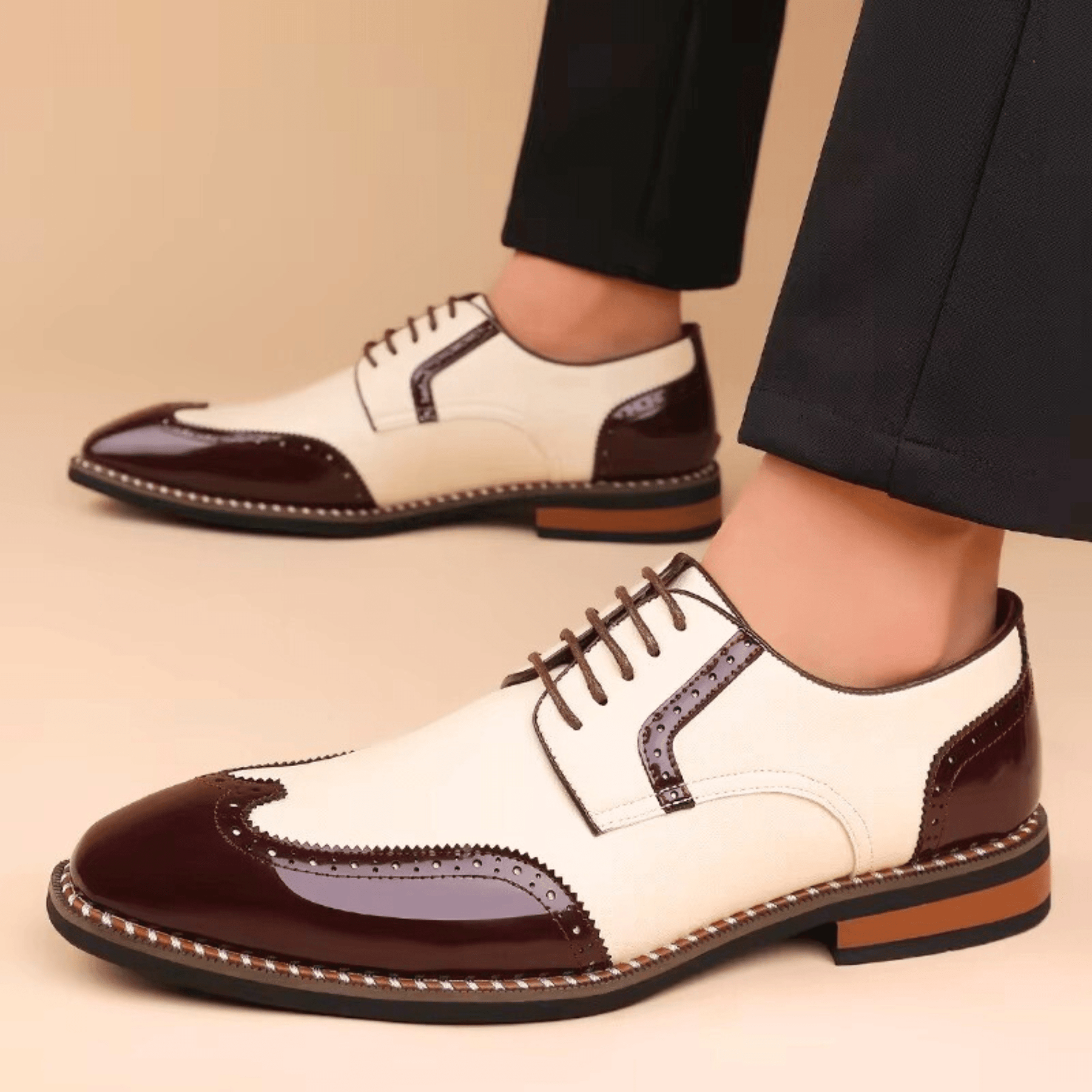 LAURENT MONACO | CHAUSSURES BICOLORE POUR HOMME