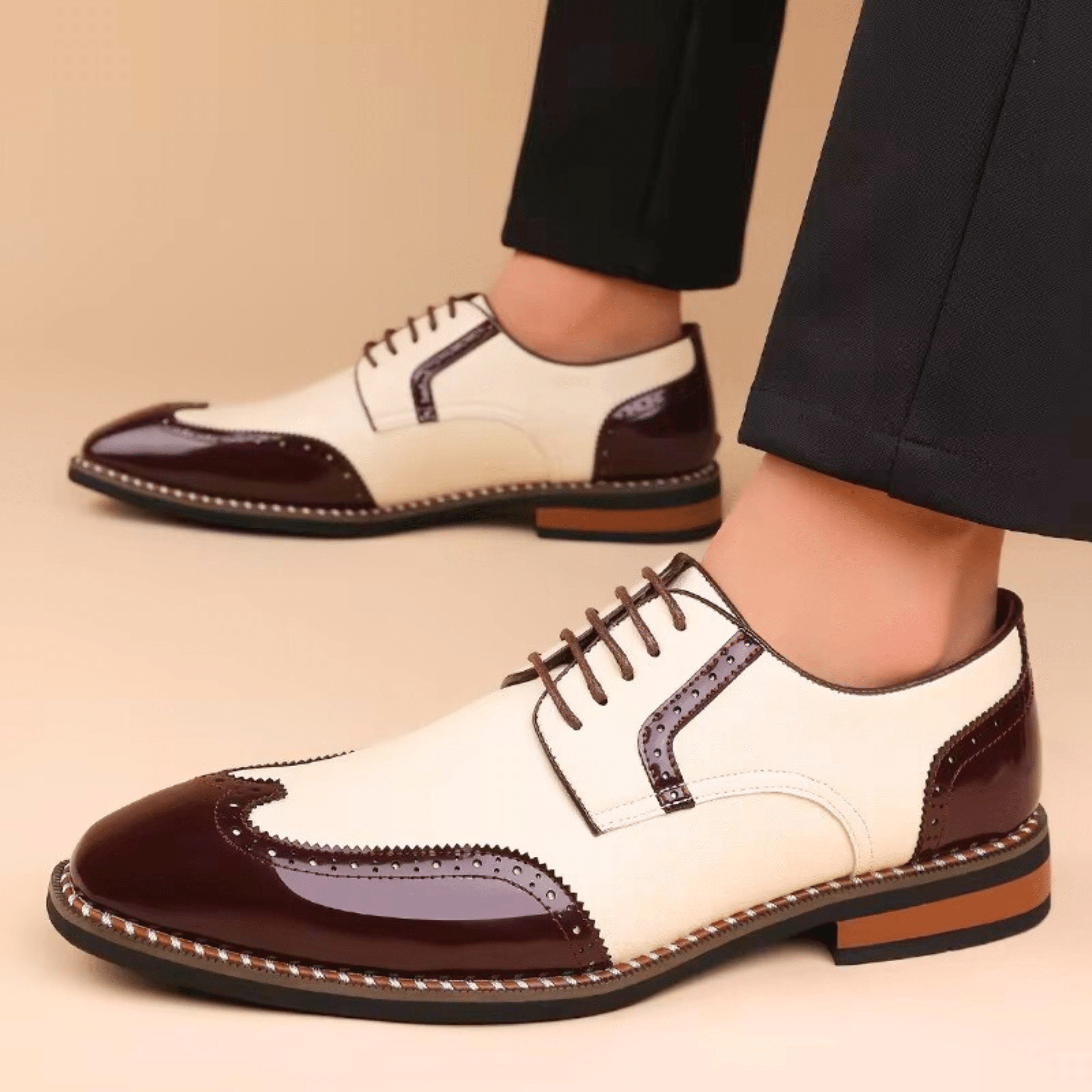 LAURENT MONACO | CHAUSSURES BICOLORE POUR HOMME
