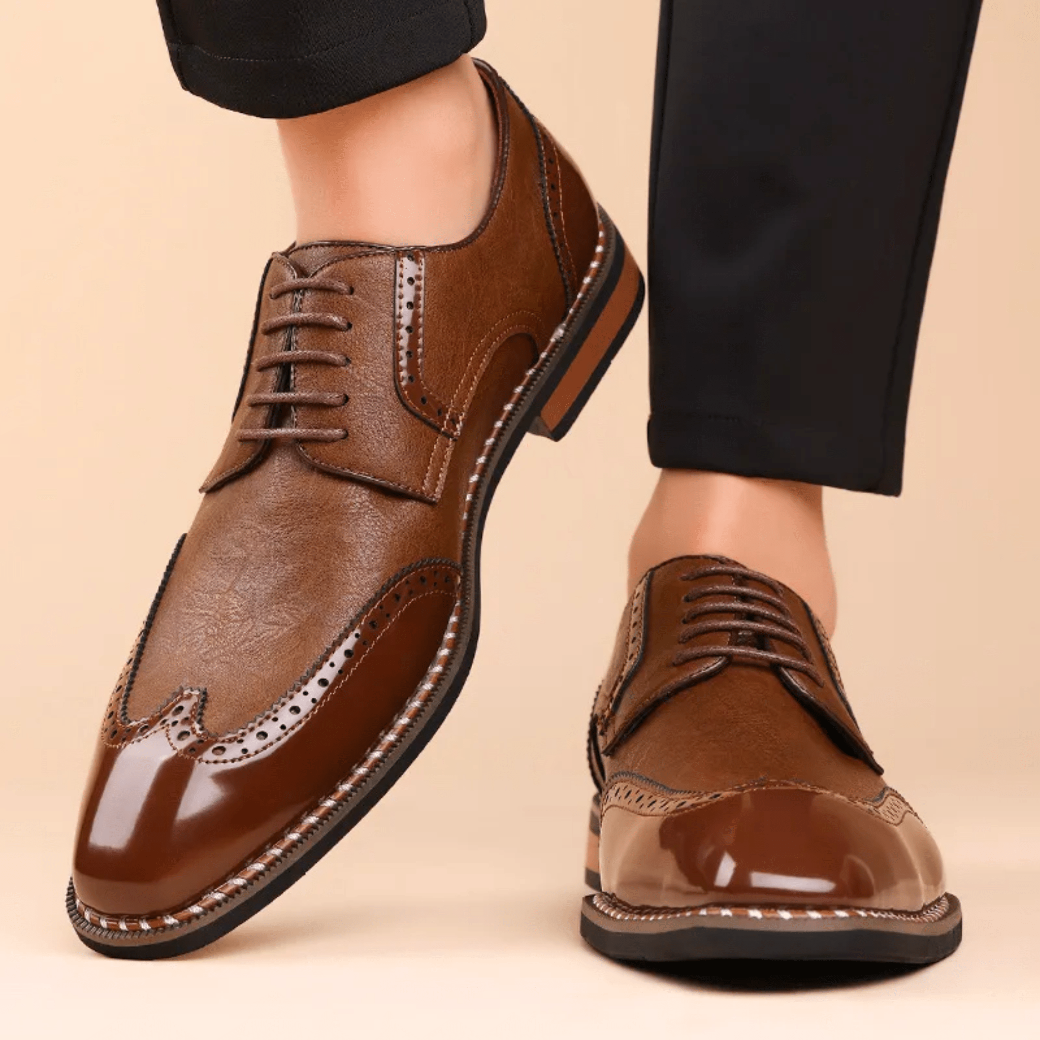 LAURENT MONACO | CHAUSSURES BICOLORE POUR HOMME