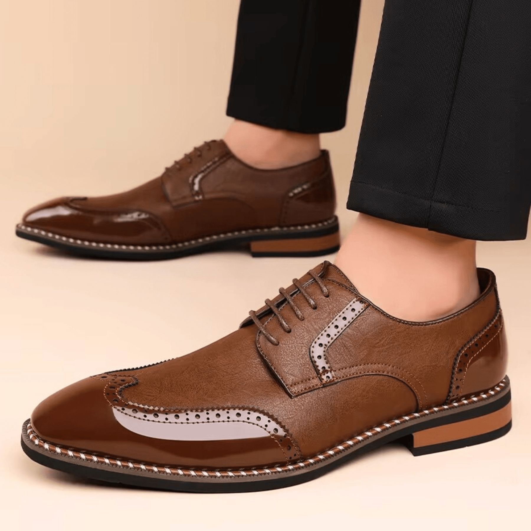 LAURENT MONACO | CHAUSSURES BICOLORE POUR HOMME