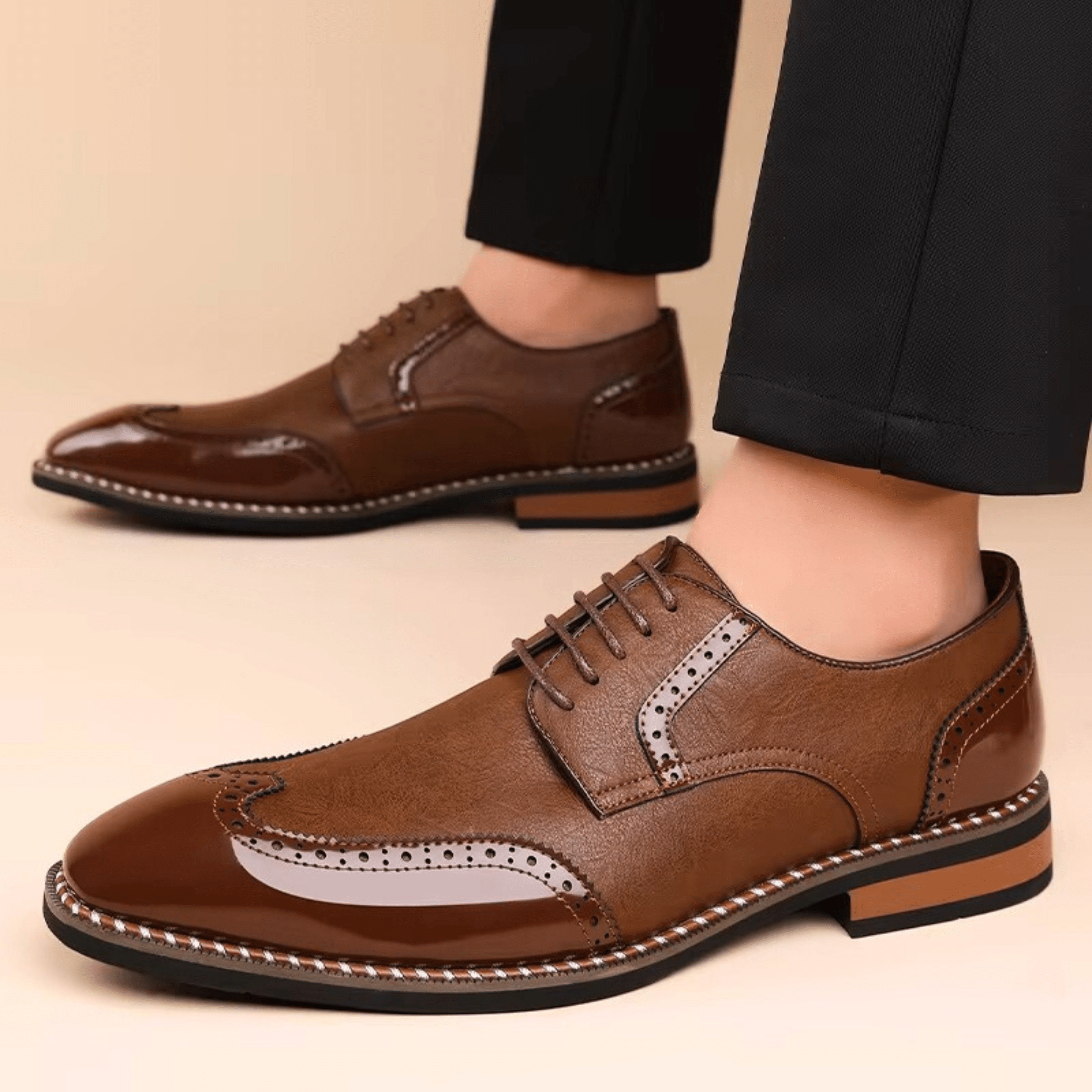 LAURENT MONACO | CHAUSSURES BICOLORE POUR HOMME