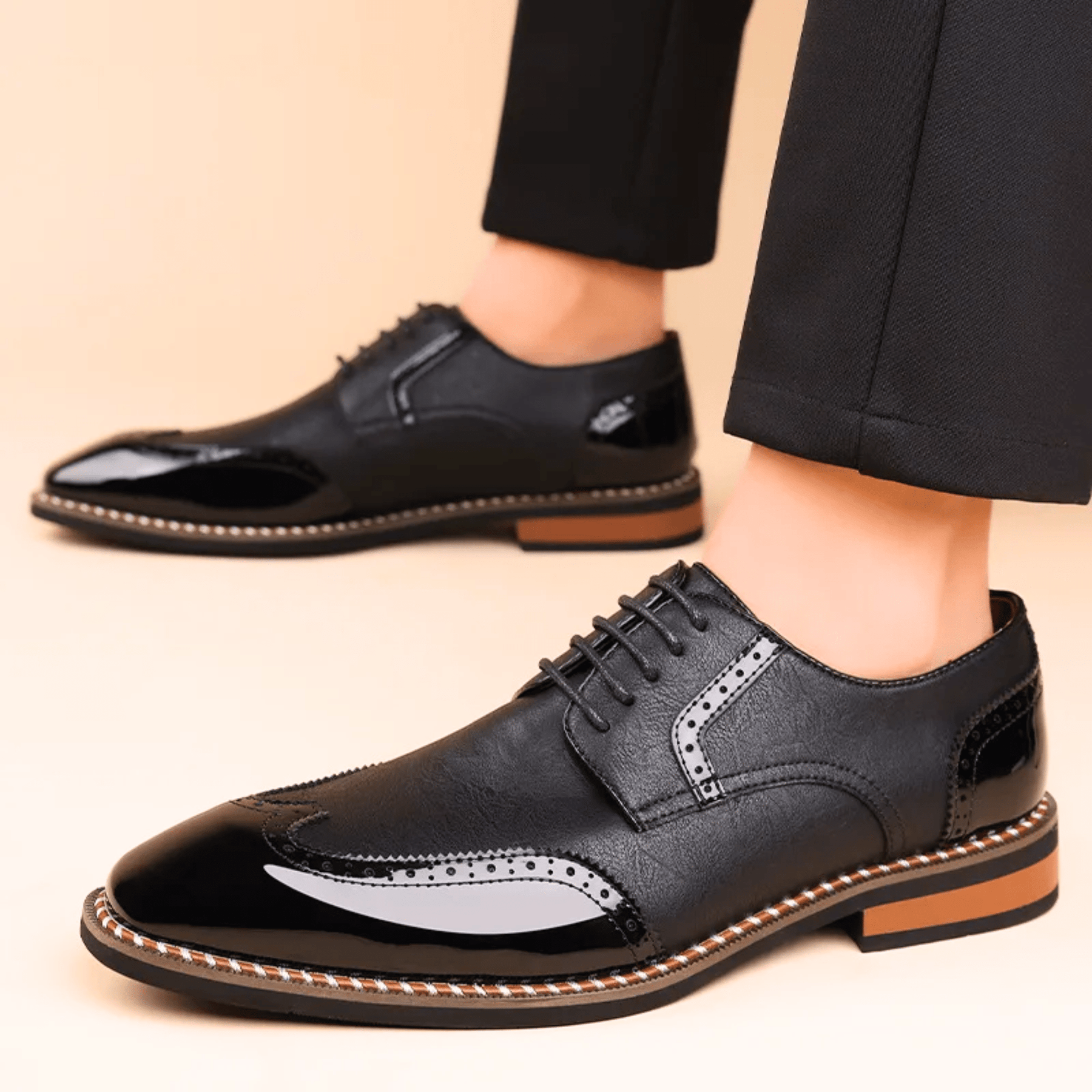 LAURENT MONACO | CHAUSSURES BICOLORE POUR HOMME