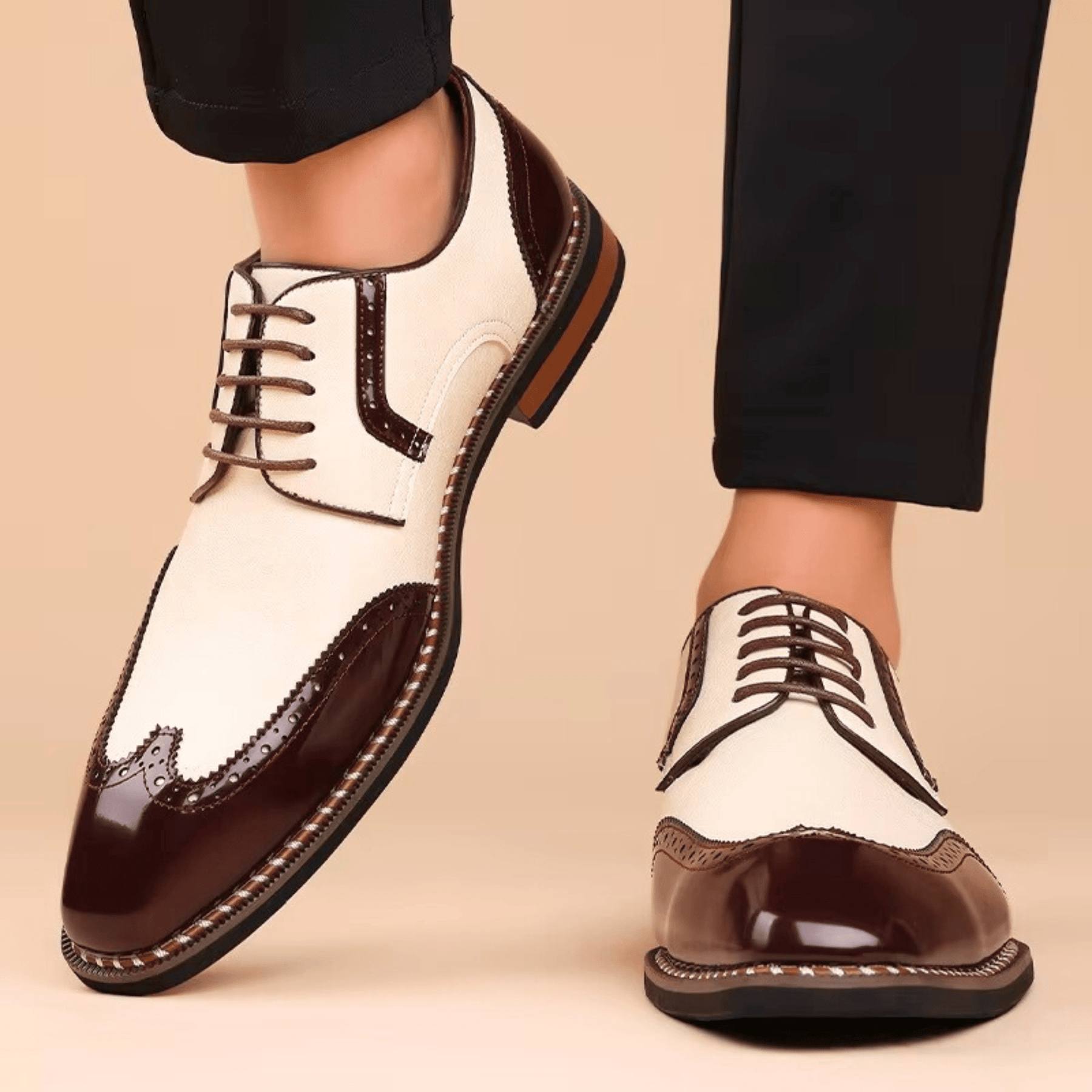 LAURENT MONACO | CHAUSSURES BICOLORE POUR HOMME