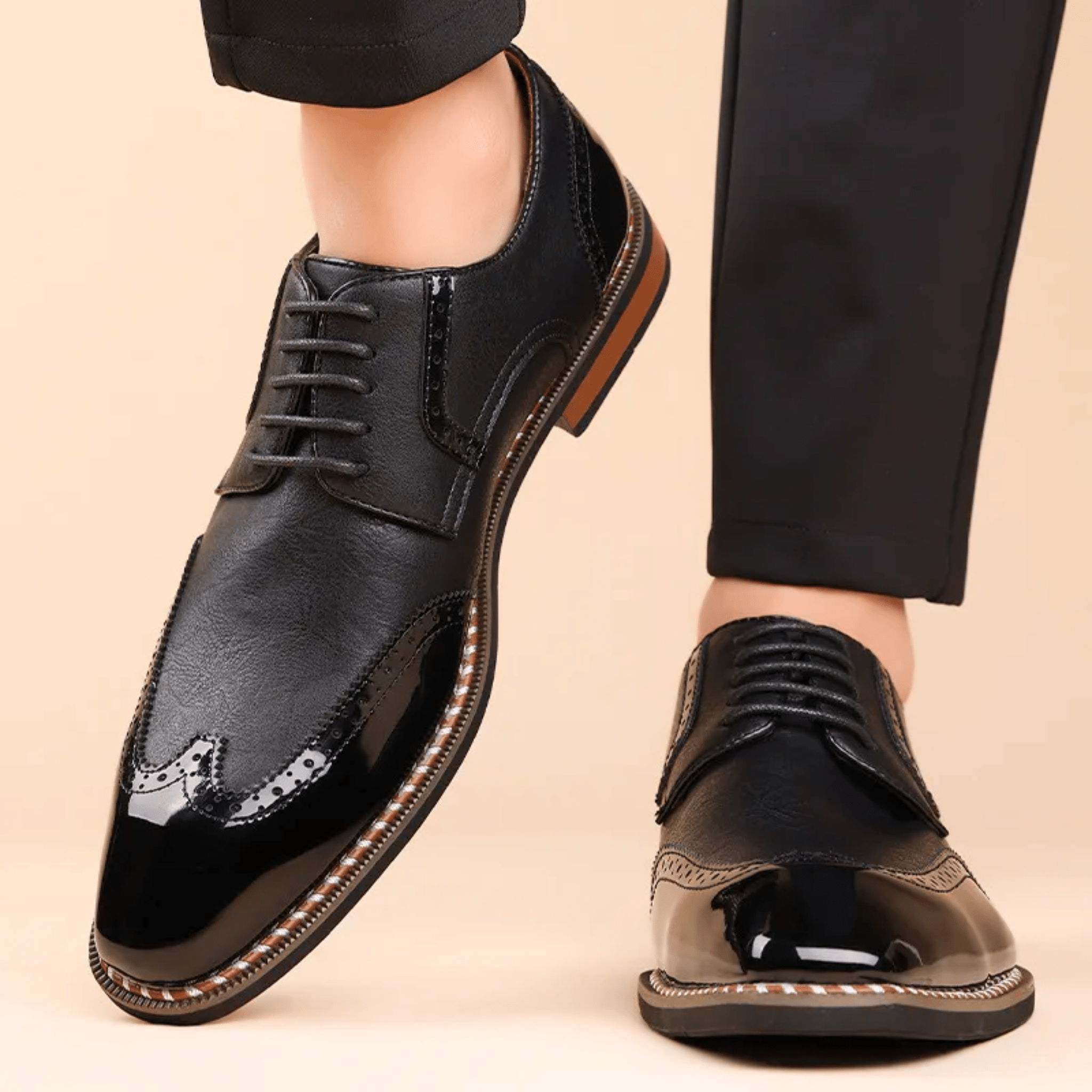 LAURENT MONACO | CHAUSSURES BICOLORE POUR HOMME