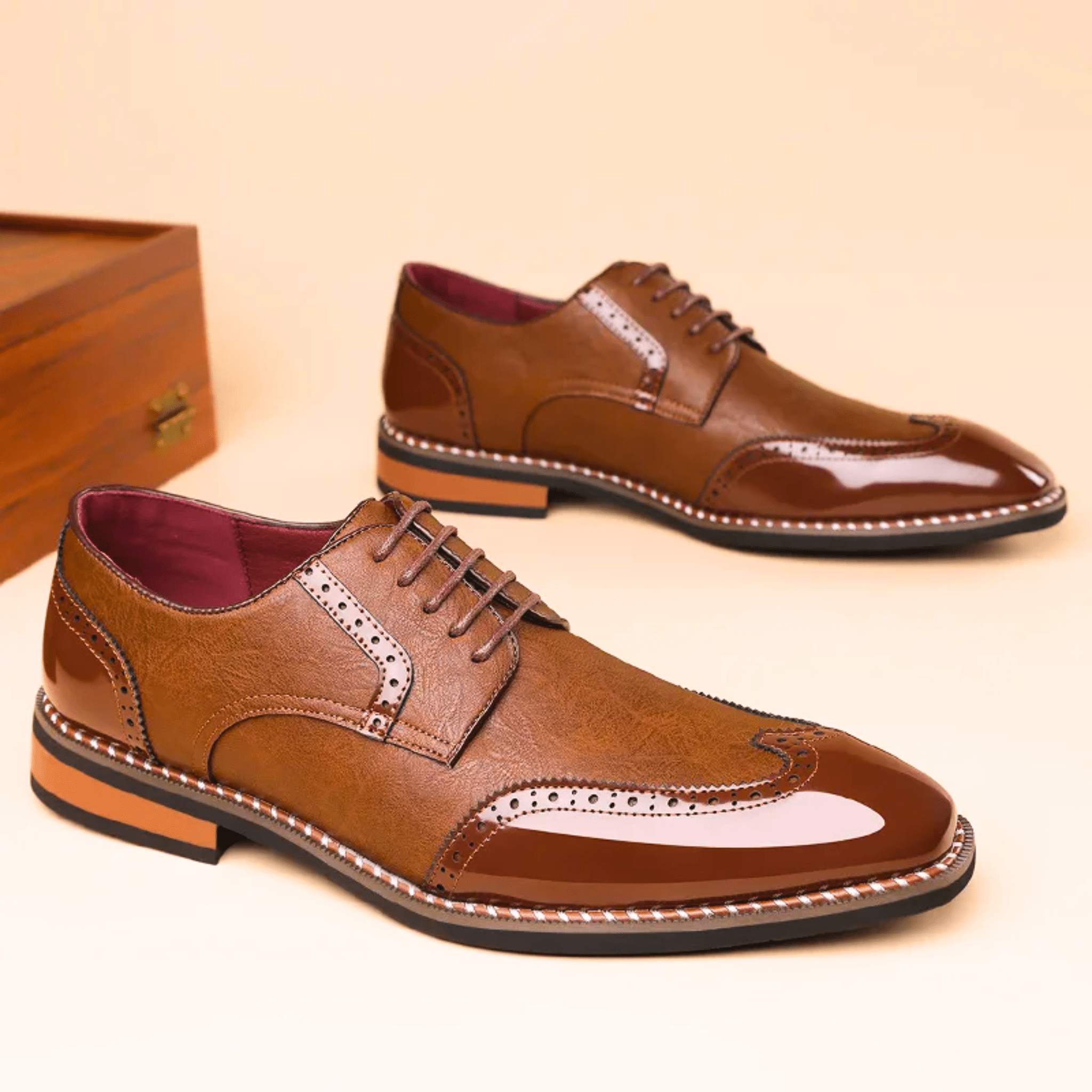 LAURENT MONACO | CHAUSSURES BICOLORE POUR HOMME