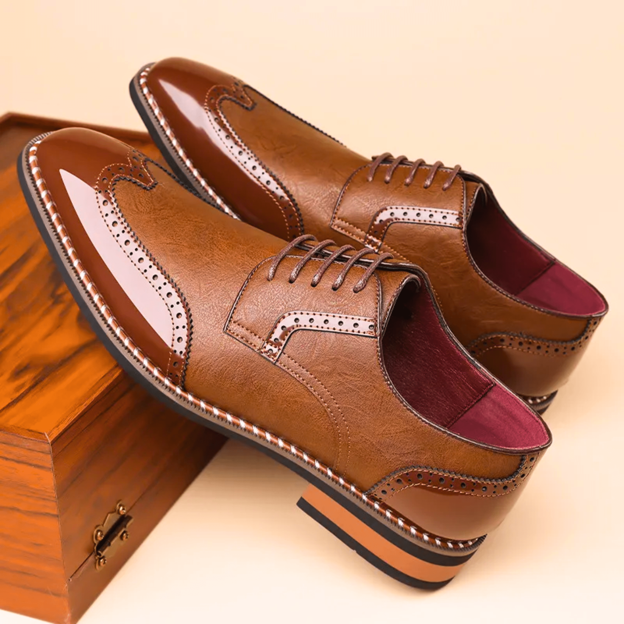 LAURENT MONACO | CHAUSSURES BICOLORE POUR HOMME