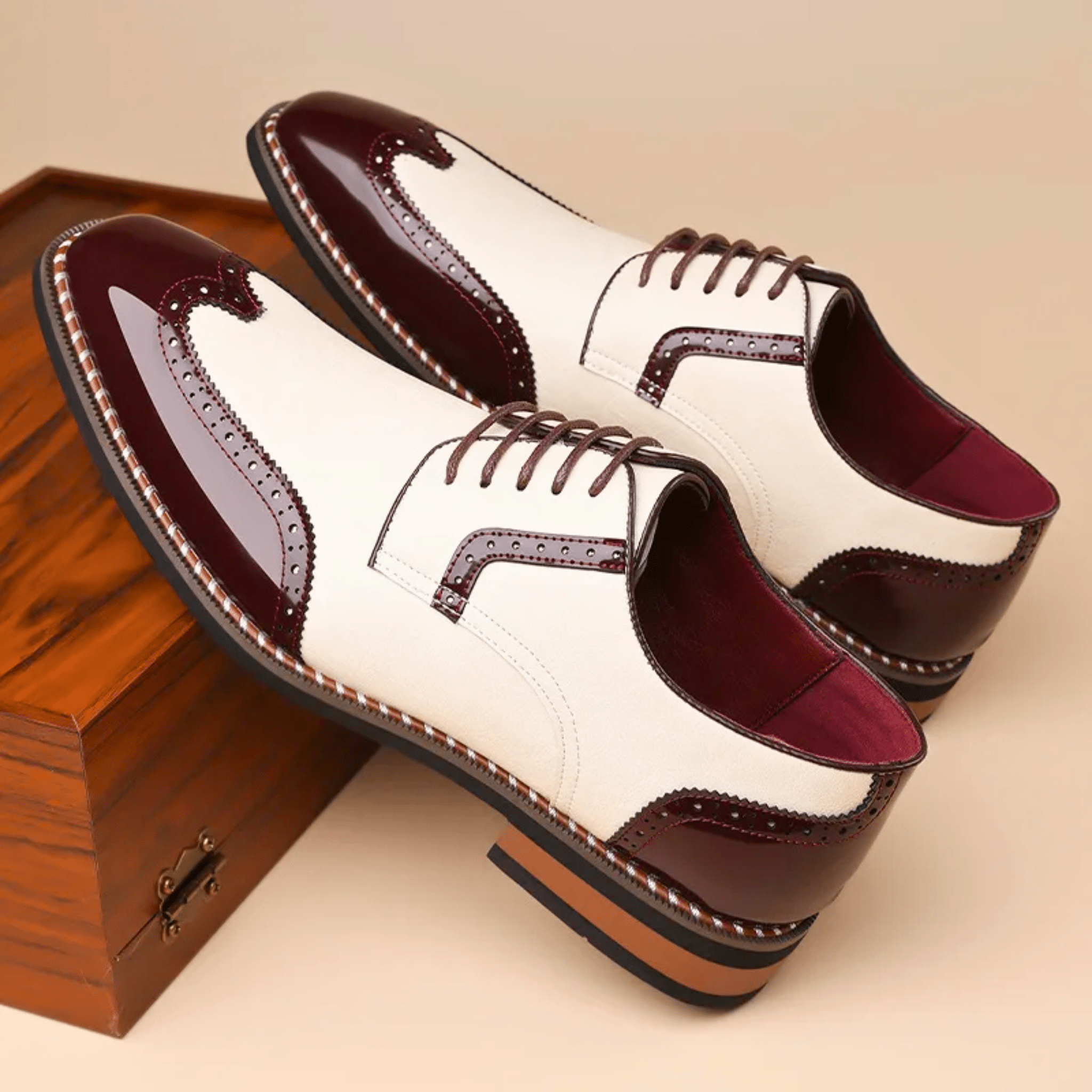 LAURENT MONACO | CHAUSSURES BICOLORE POUR HOMME