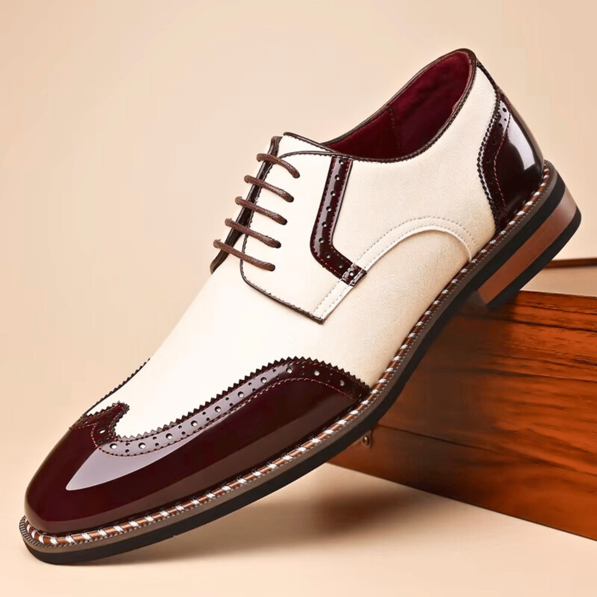 LAURENT MONACO | CHAUSSURES BICOLORE POUR HOMME