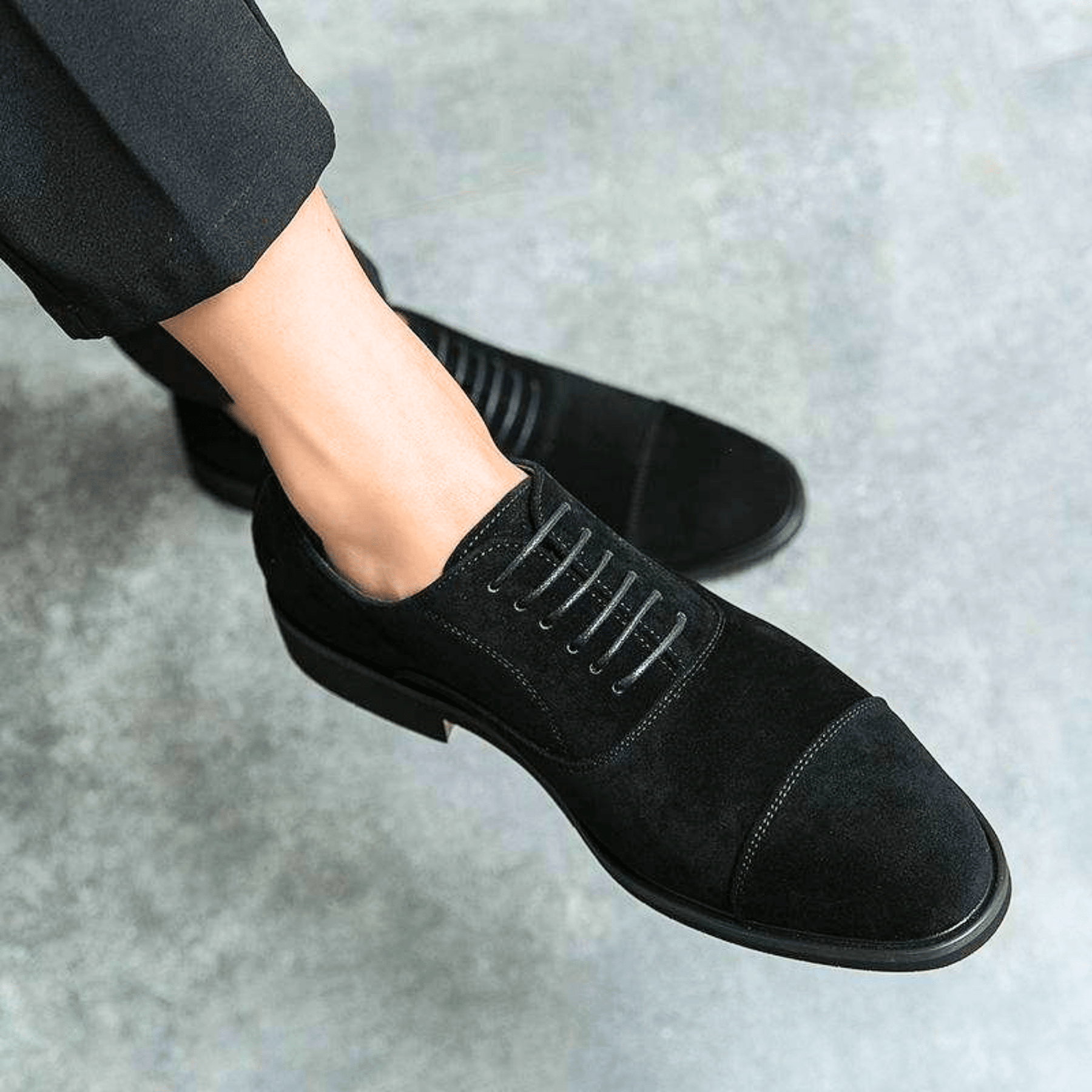 LAURENT MONACO | CHAUSSURES EN DAIM POUR HOMMES
