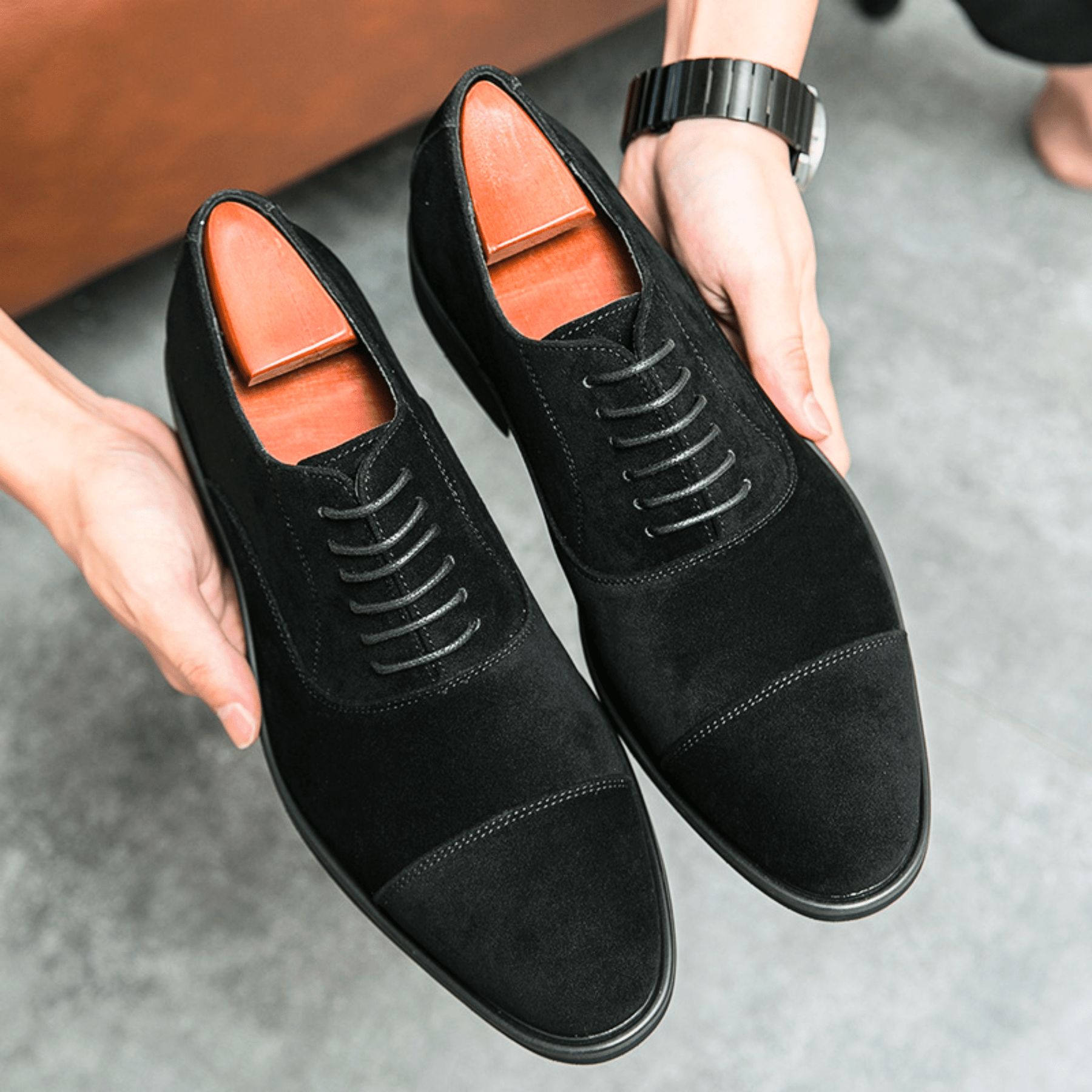LAURENT MONACO | CHAUSSURES EN DAIM POUR HOMMES