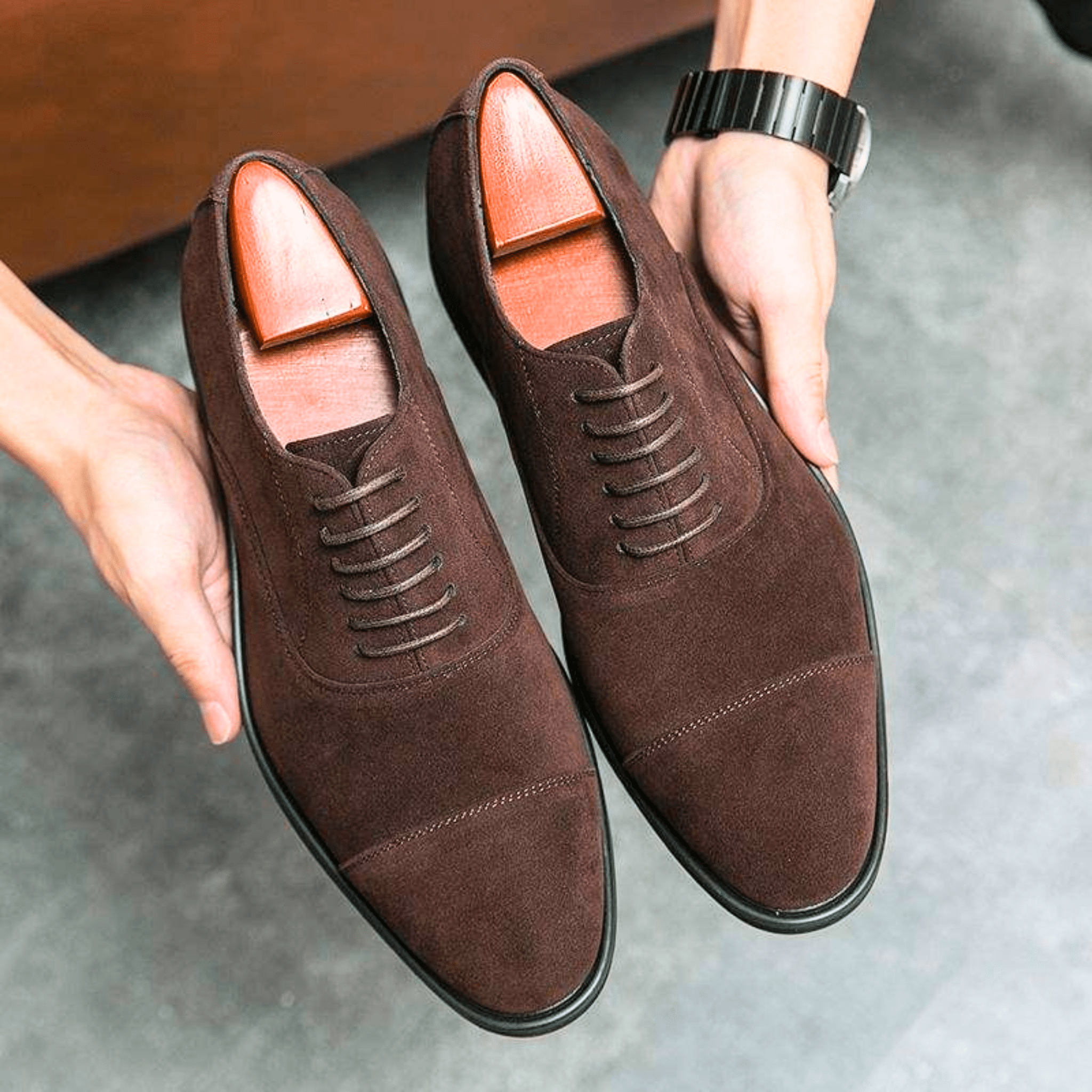 LAURENT MONACO | CHAUSSURES EN DAIM POUR HOMMES