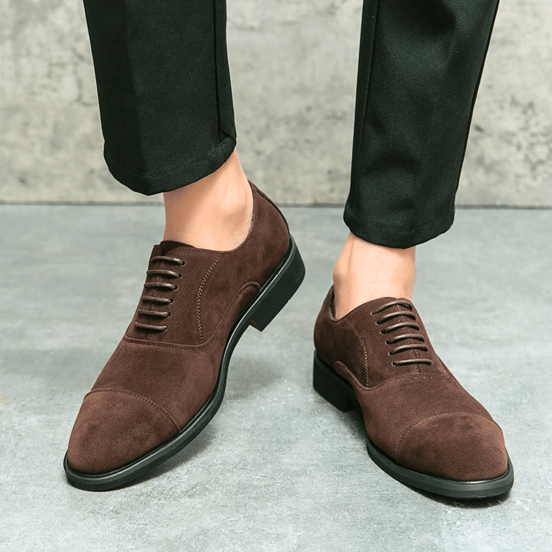 LAURENT MONACO | CHAUSSURES EN DAIM POUR HOMMES