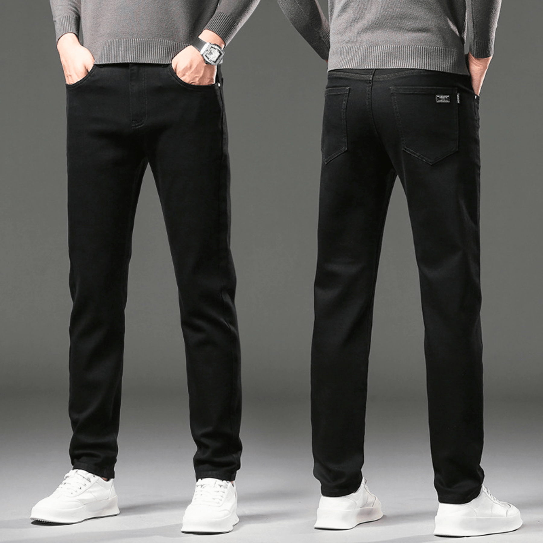 LAURENT MONACO | PANTALON EN DENIM THERMIQUE