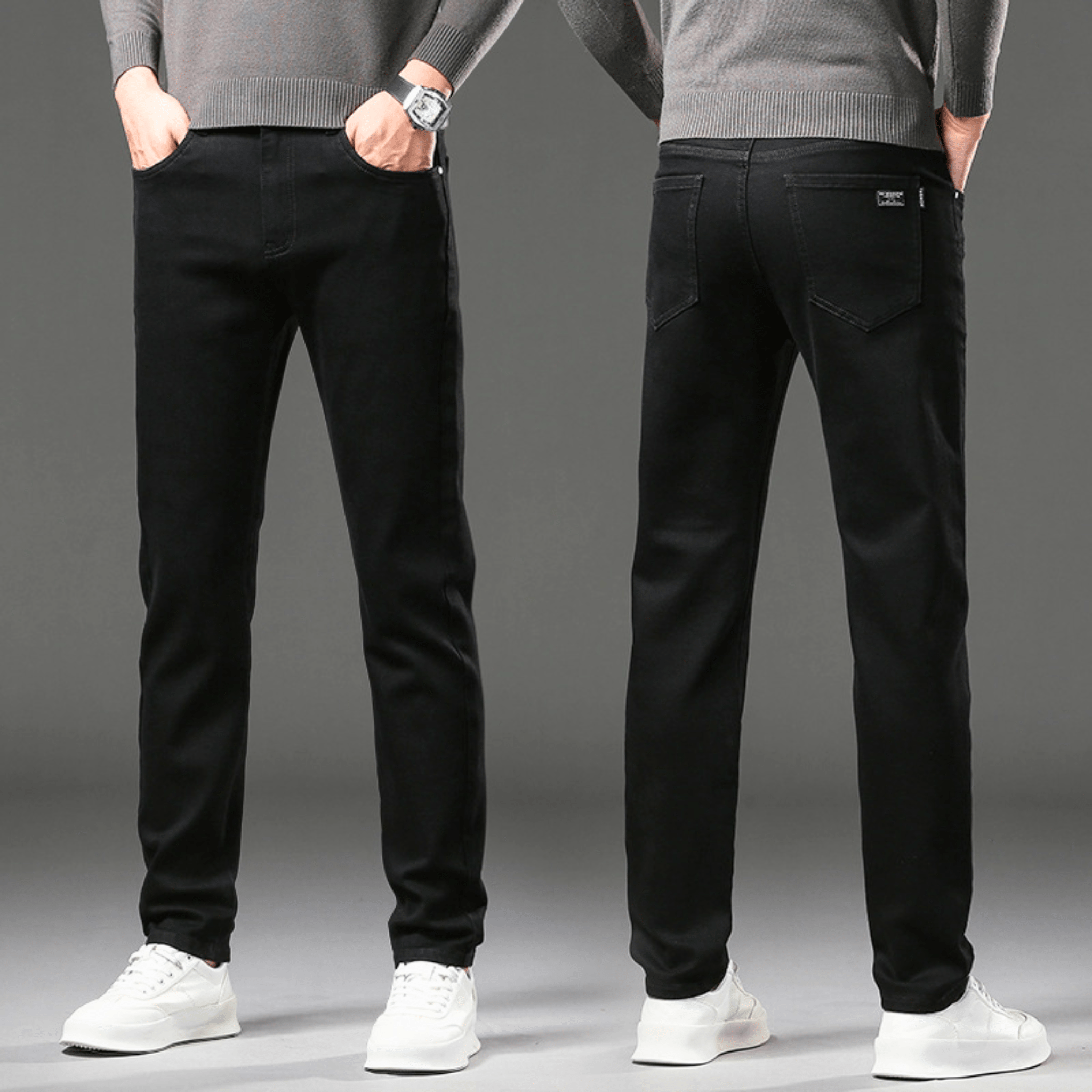 LAURENT MONACO | PANTALON EN DENIM THERMIQUE