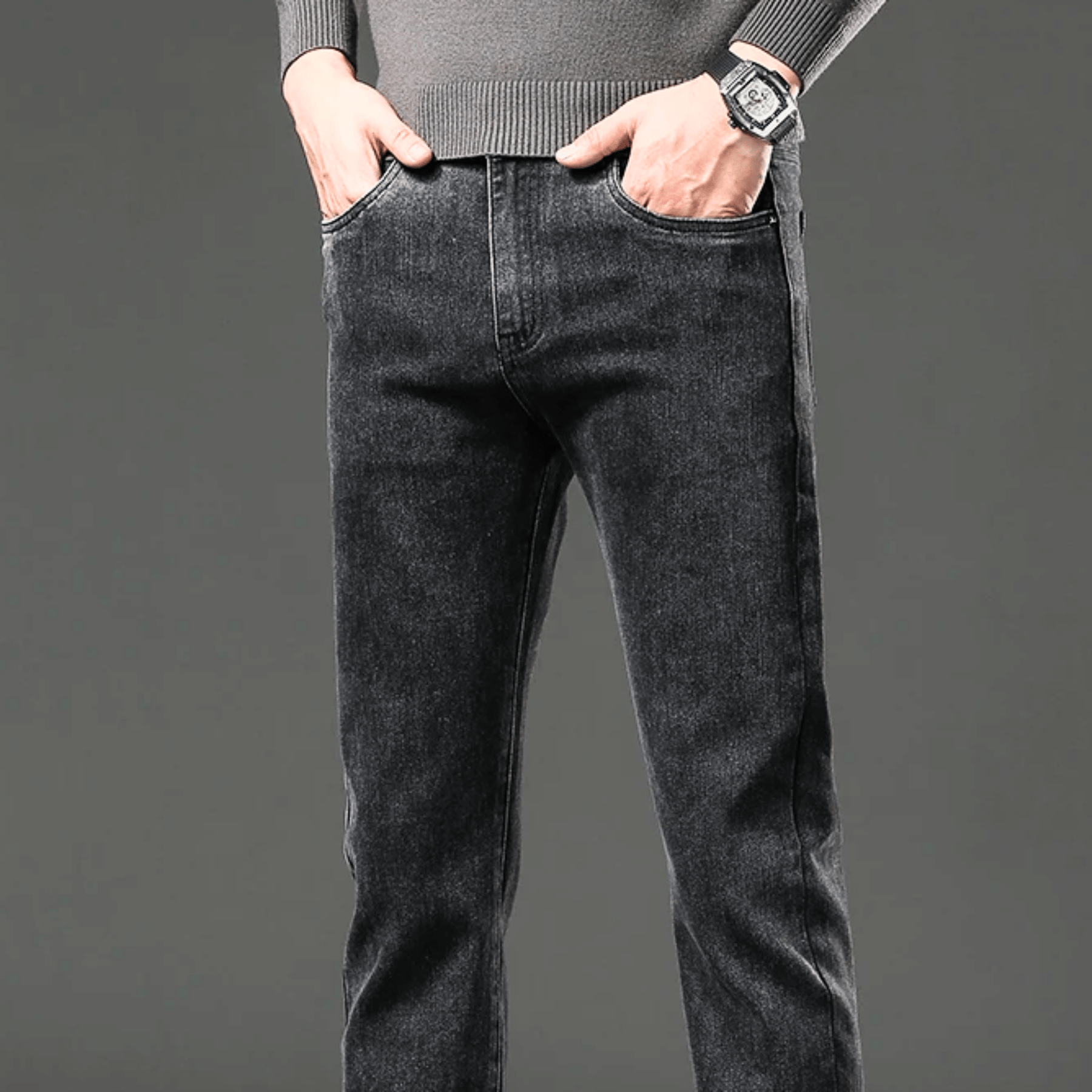 LAURENT MONACO | PANTALON EN DENIM THERMIQUE