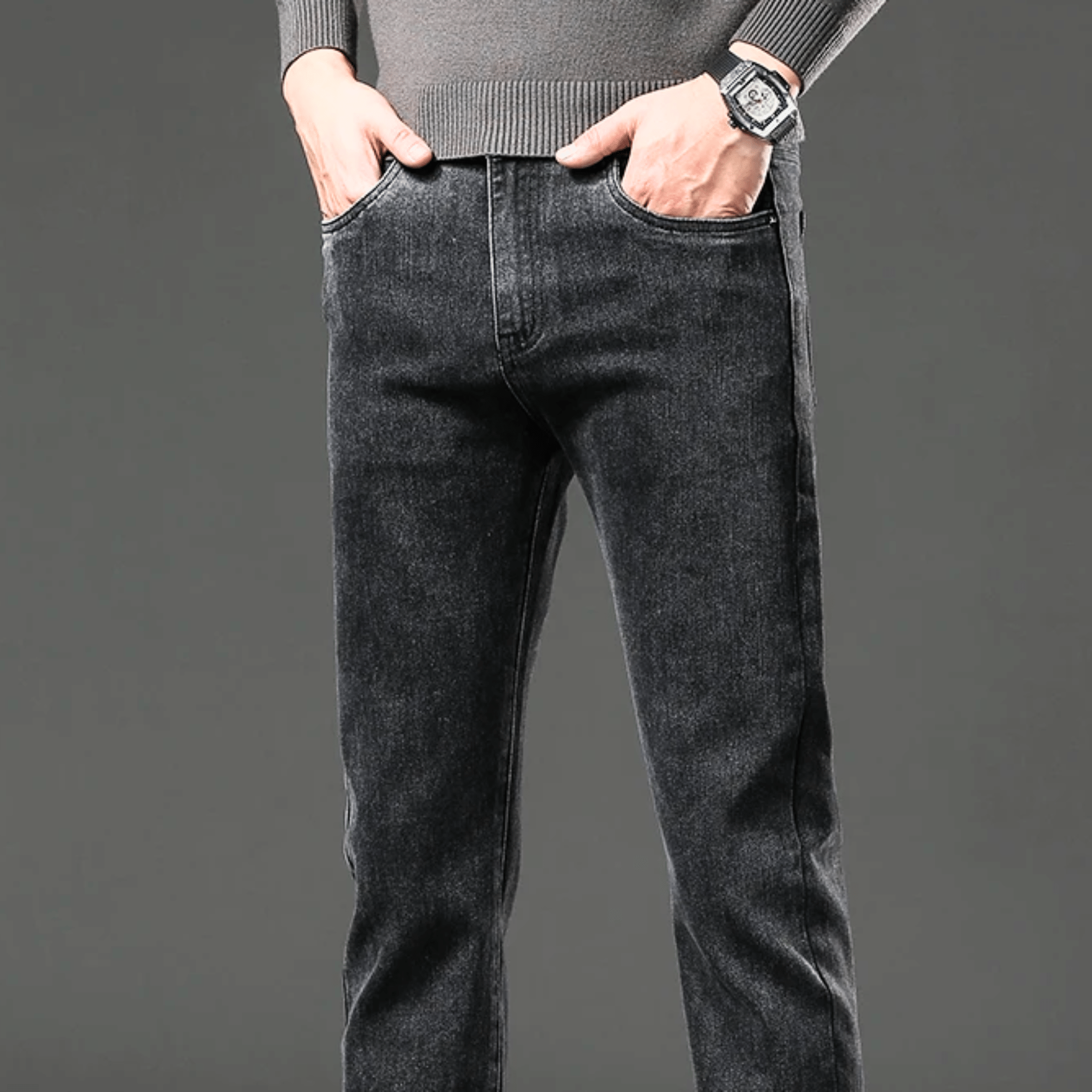 LAURENT MONACO | PANTALON EN DENIM THERMIQUE