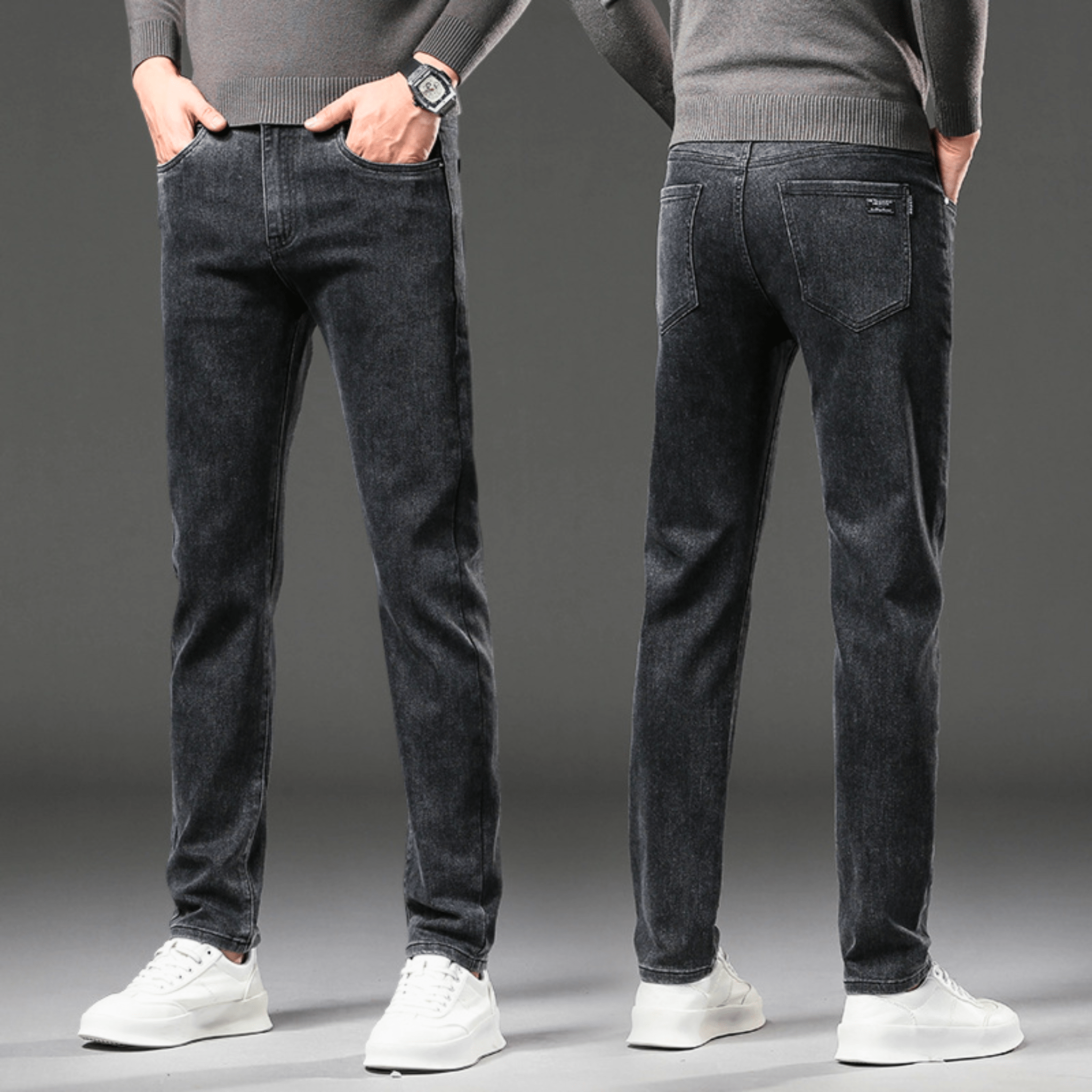 LAURENT MONACO | PANTALON EN DENIM THERMIQUE