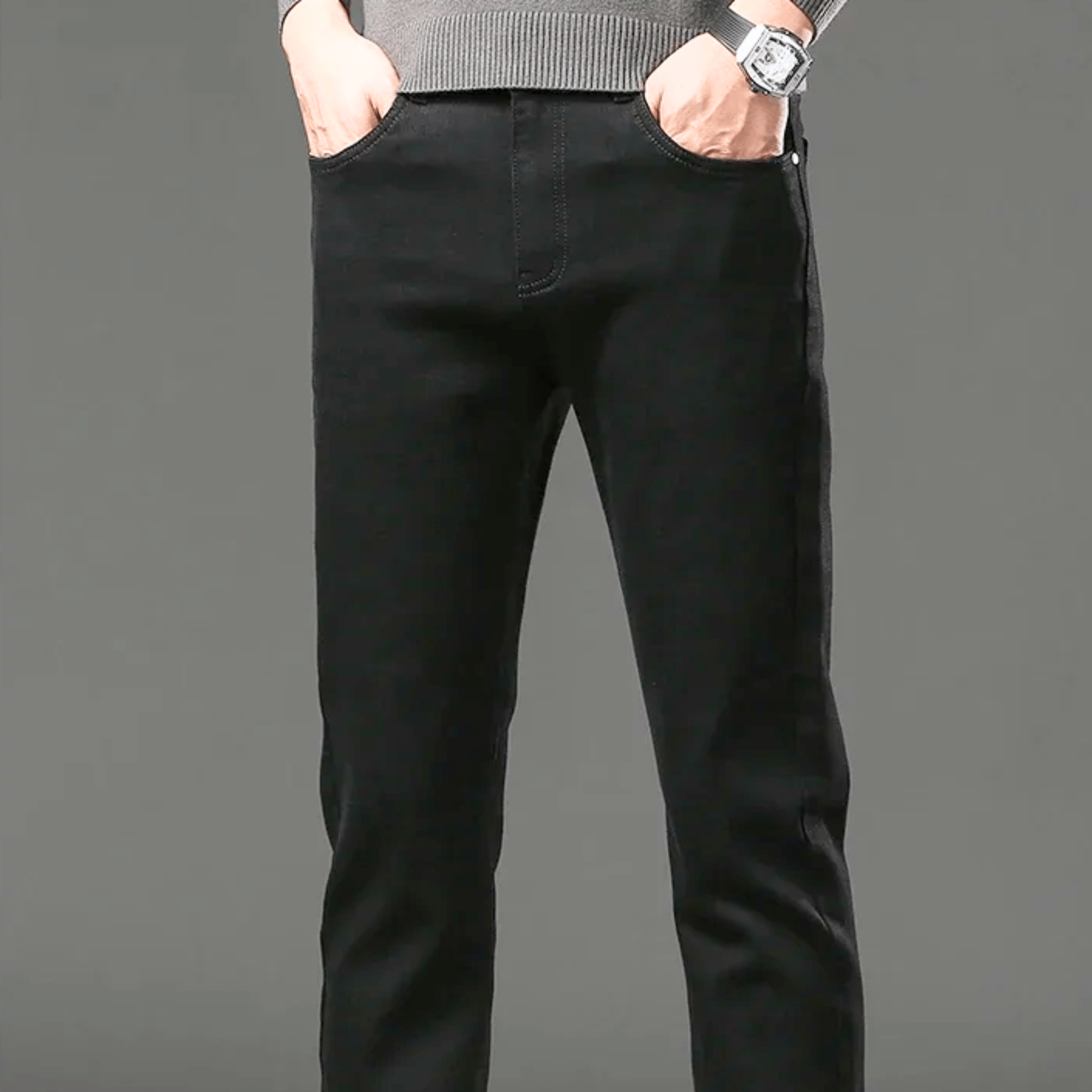LAURENT MONACO | PANTALON EN DENIM THERMIQUE