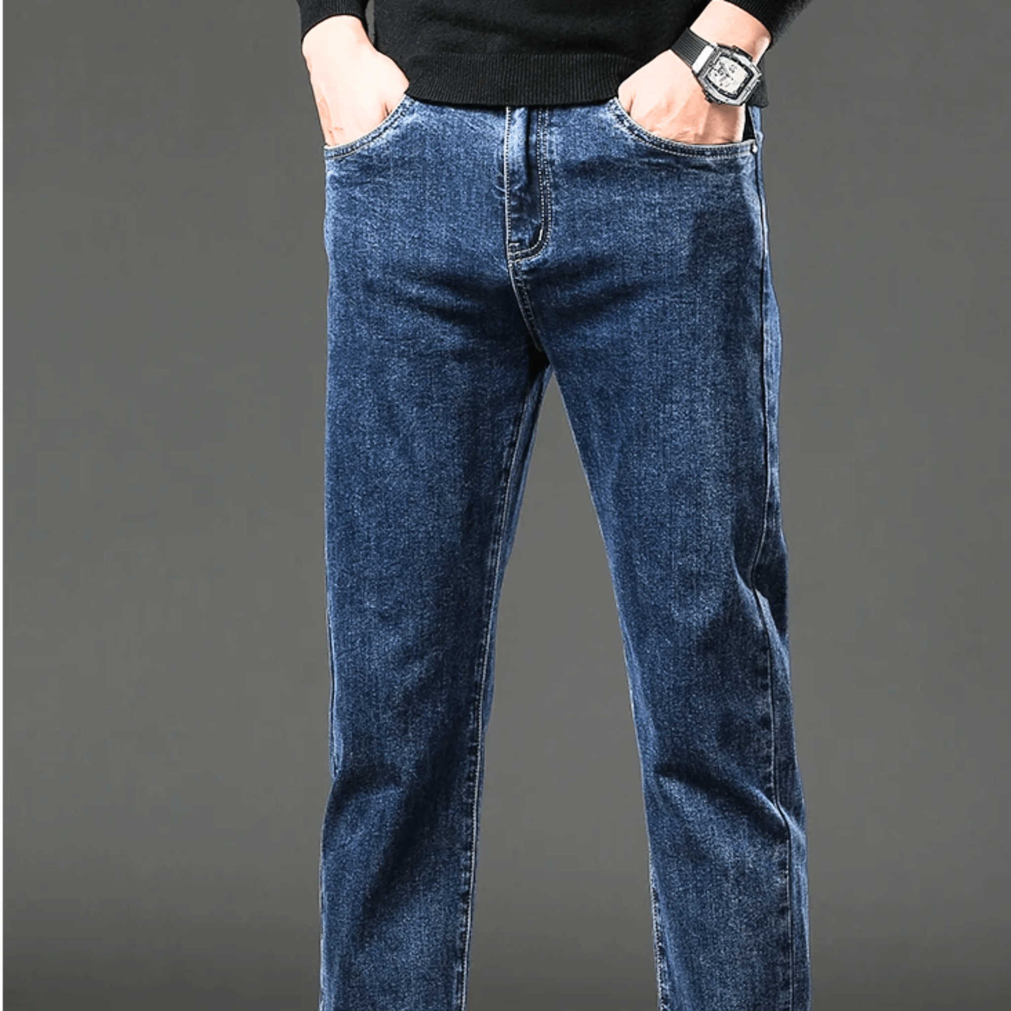 LAURENT MONACO | PANTALON EN DENIM THERMIQUE